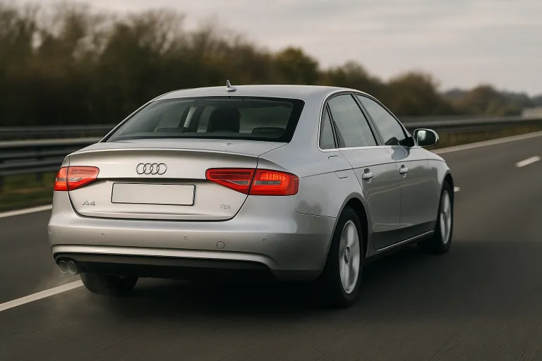 Audi A4 TDI auf der Autobahn