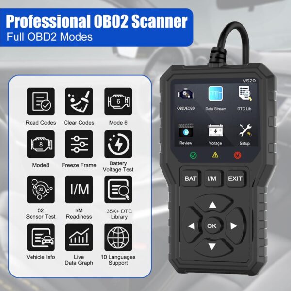 Scanner OBD2 - V529 / Diagnostikgerät für Kfz. – Bild 3