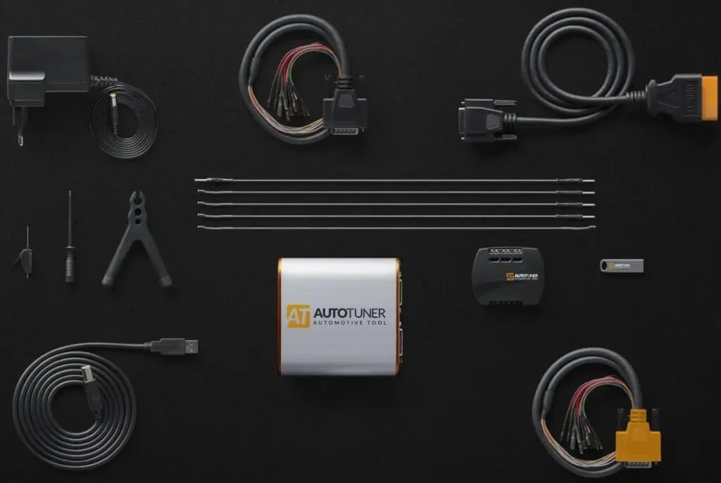 AutoTuner MASTER Set Inhalt mit Zubehör für ECU und TCU Flash Programmierung