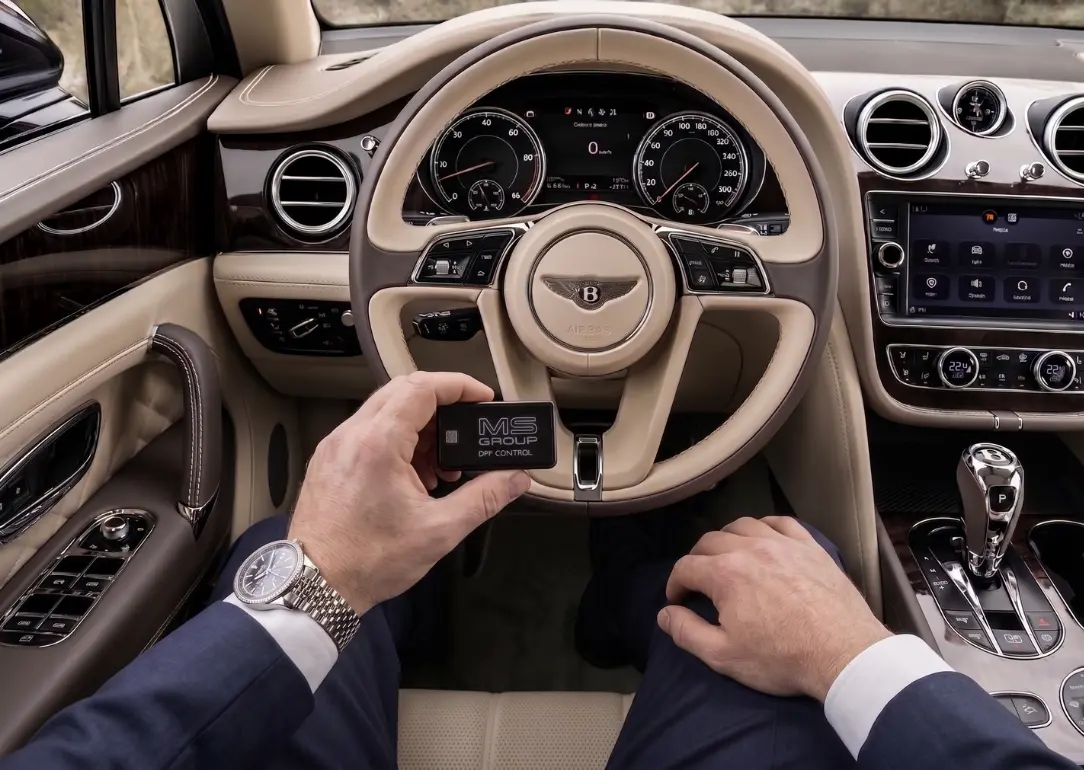 Bentley DPF Überwachung am Lenkrad