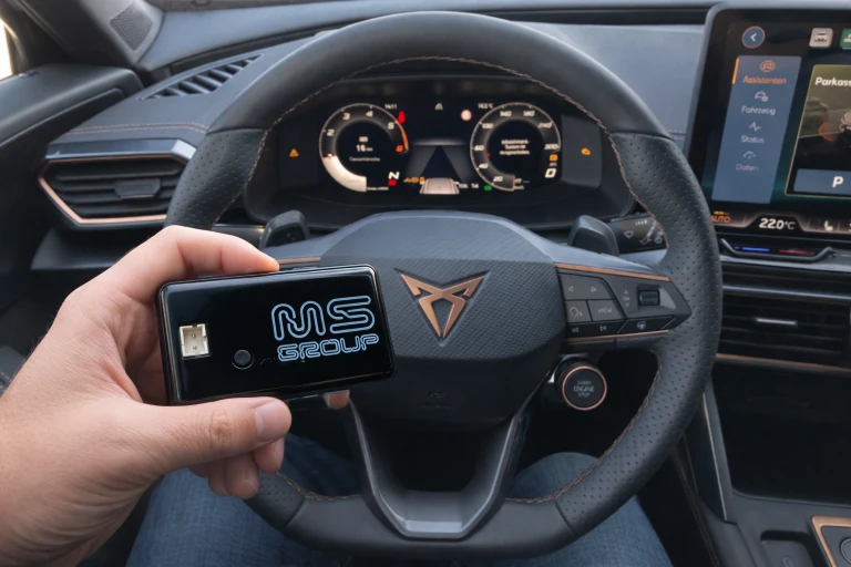 CUPRA DPF Überwachung am Lenkrad