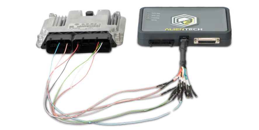 Alientech KESS3 verbunden mit ECU für OBD Bench Boot Programmierung
