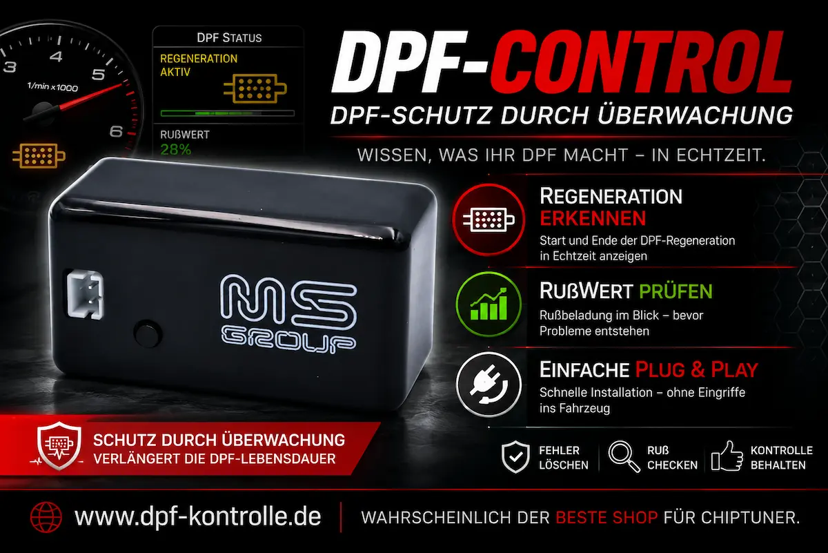 DPF Control Dieselpartikelfilter Regeneration überwachen für VW Audi Skoda Seat TDI CDTI JTD HDI dCi