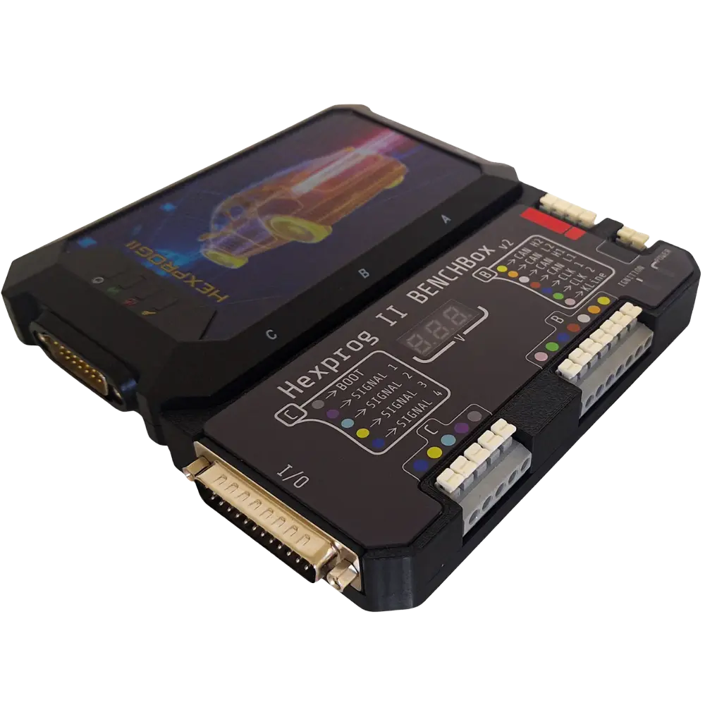 HEXPROG II Anschlüsse für OBD Bench Boot JTAG BDM ECU TCU Programmierung