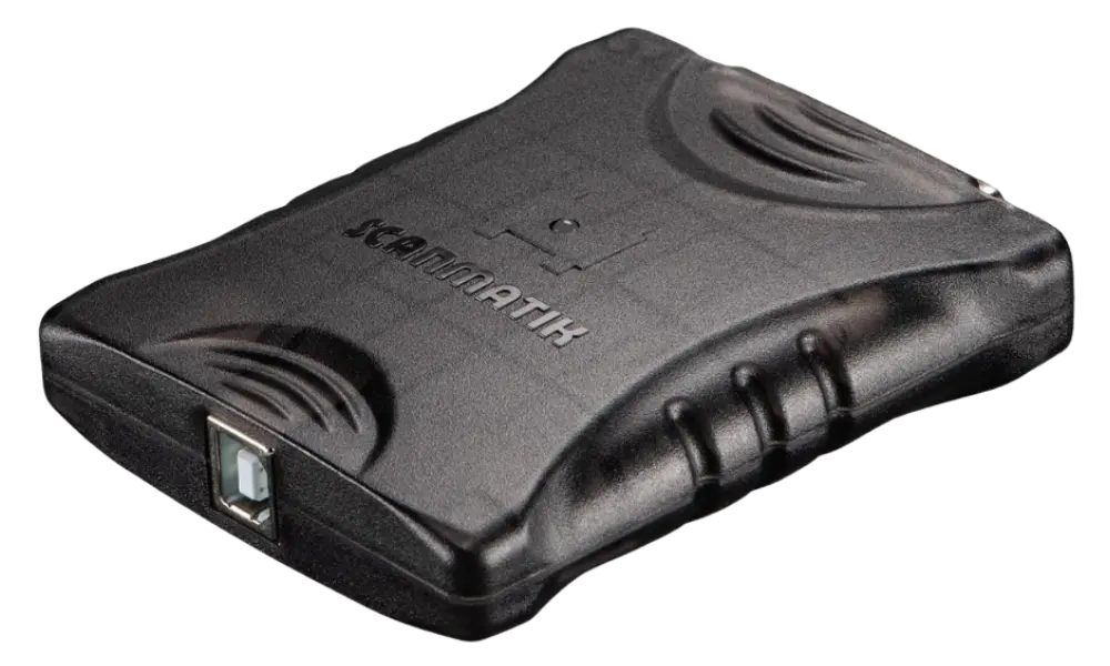 Scanmatik 3 Frontansicht mit USB Anschluss für Pass Thru Diagnose und Reprogrammierung