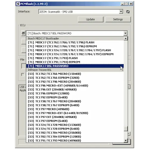 Scanmatik 3 Software mit Modulen für Diagnose Pass Thru Reprogrammierung und Flashing
