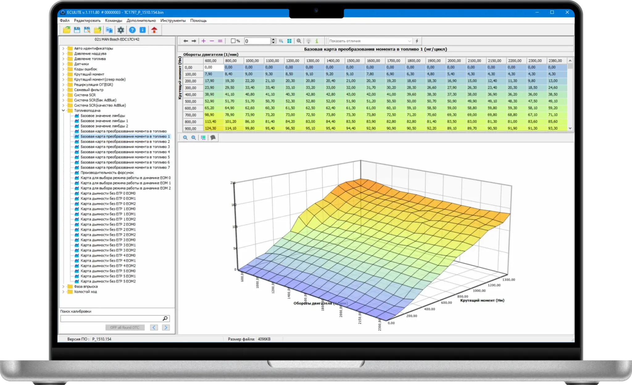 ECULite Software für ECU TCU Remapping Module und Chiptuning