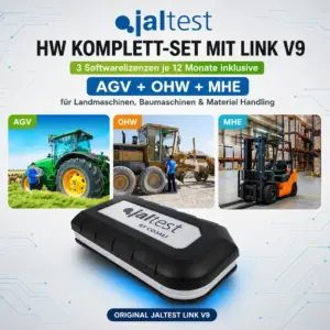 Jaltest HW Komplett-Set mit Link V9 – AGV + OHW + MHE für Landmaschinen, Baumaschinen & Material Handling – 3 Softwarelizenzen je 12 Monate inklusive