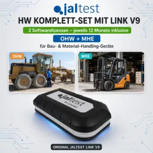 Jaltest HW Komplett-Set mit Link V9 – OHW + MHE für Bau- & Material-Handling-Geräte – 2 Softwarelizenzen jeweils 12 Monate inklusive