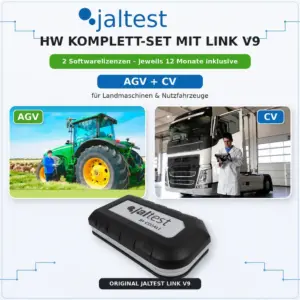 Jaltest HW Komplett-Set mit Link V9 – AGV + CV für Landmaschinen & Nutzfahrzeuge – 2 Softwarelizenzen jeweils 12 Monate inklusive