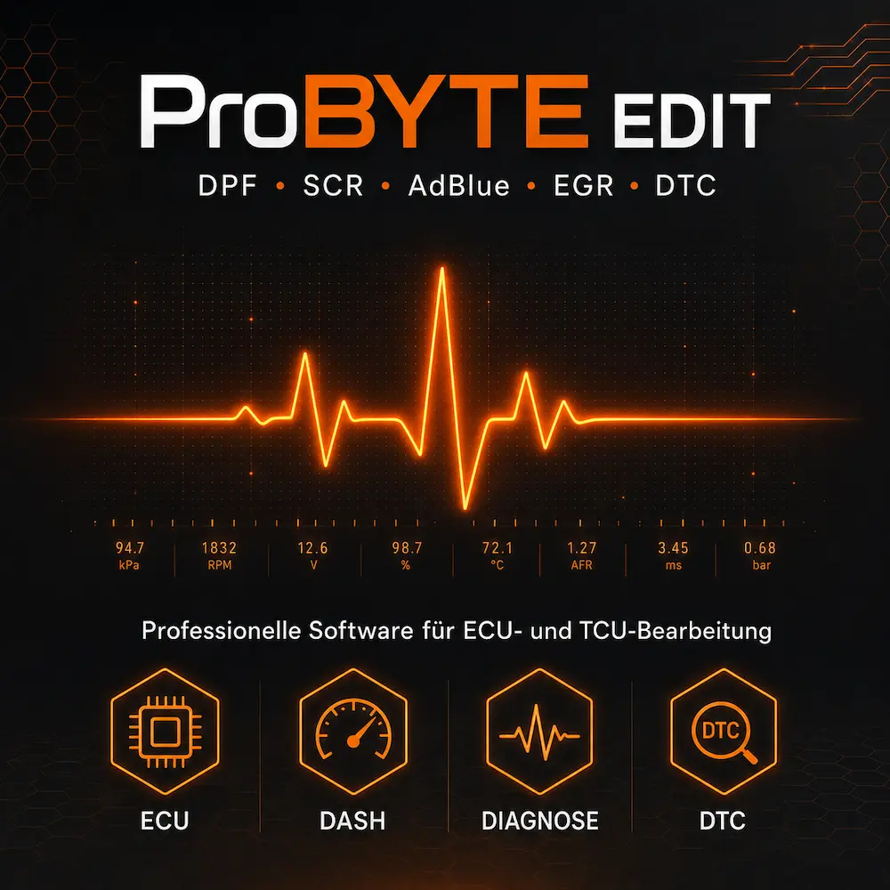 ProBYTE Chiptuning Software für ECU TCU Datei Bearbeitung