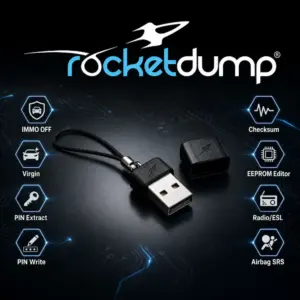 RocketDump EVO – professionelle ECU-Software für IMMO, PIN, Virgin, EEPROM & Airbag SRS