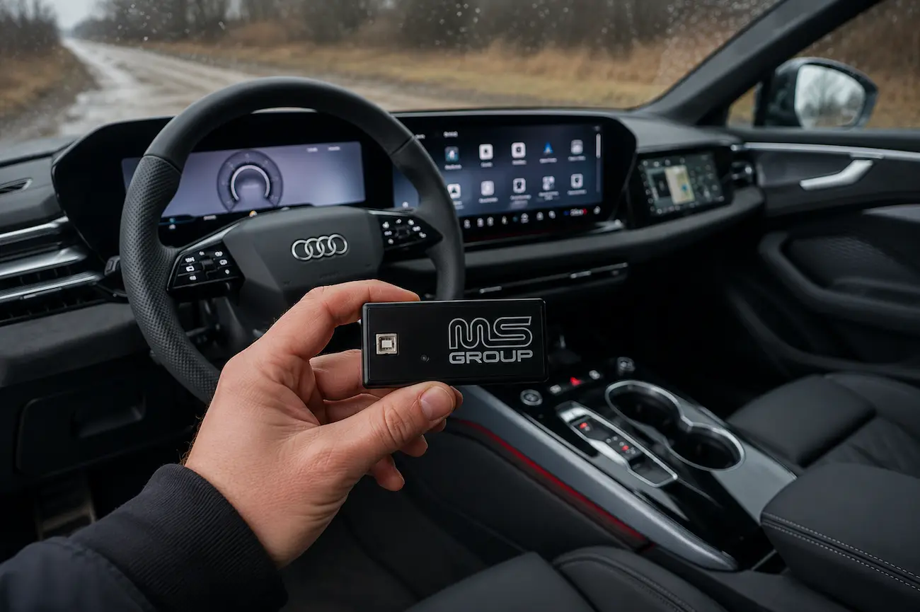 DPF Control Gerät zur Überwachung der DPF-Regeneration in einem Audi