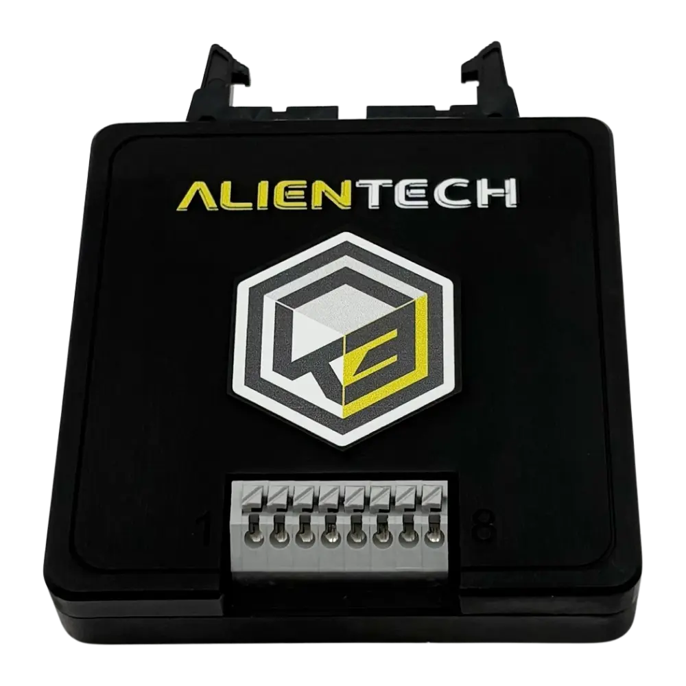 Alientech KESS3 Unlock Module mit Logo und vorderer Anschlussklemme